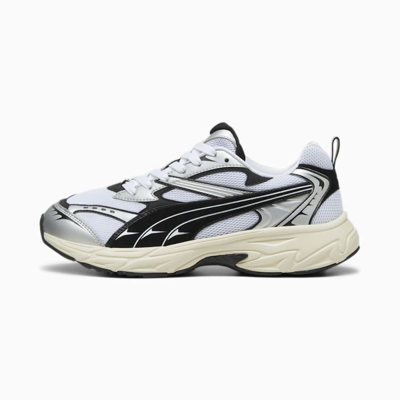 Puma | Men's Morphic Retro Sneakers - White-Black