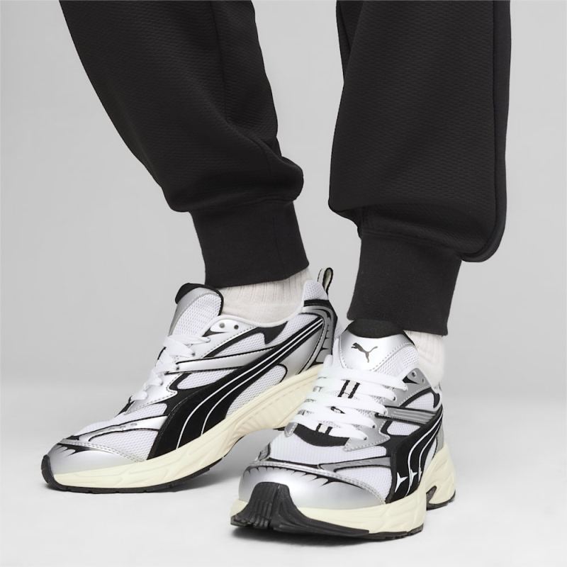 Puma | Men's Morphic Retro Sneakers - White-Black