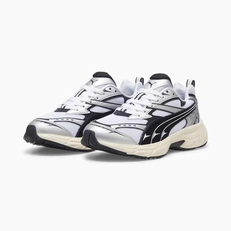 Puma | Men's Morphic Retro Sneakers - White-Black