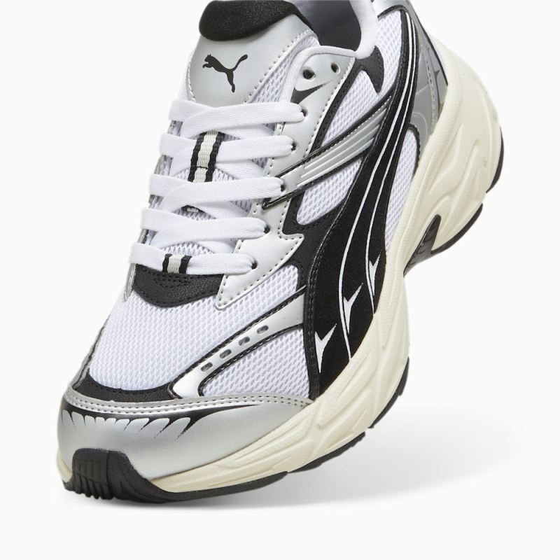 Puma | Men's Morphic Retro Sneakers - White-Black