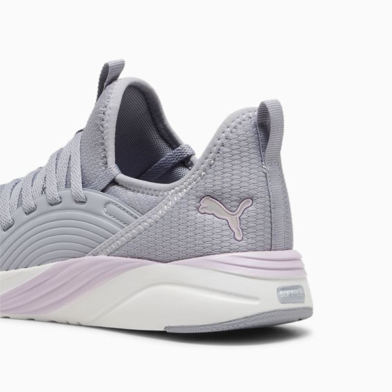 Puma | Women's SOFTRIDE Sophia 2 Emboss Running Shoes - Gray Fog-Grape Mist