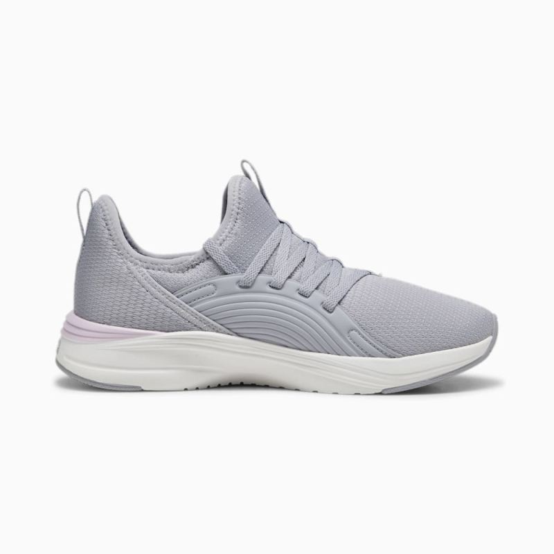 Puma | Women's SOFTRIDE Sophia 2 Emboss Running Shoes - Gray Fog-Grape Mist