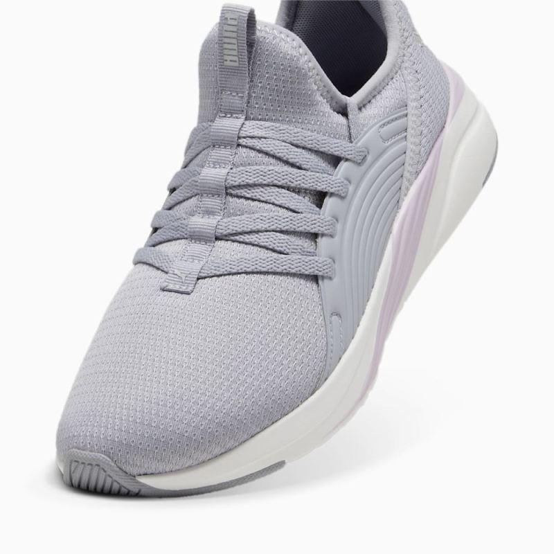 Puma | Women's SOFTRIDE Sophia 2 Emboss Running Shoes - Gray Fog-Grape Mist