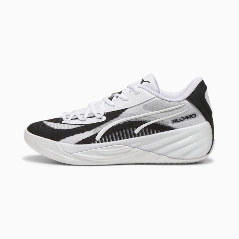 Puma | Men's All-Pro NITRO Team Basketball Shoes - White-Black