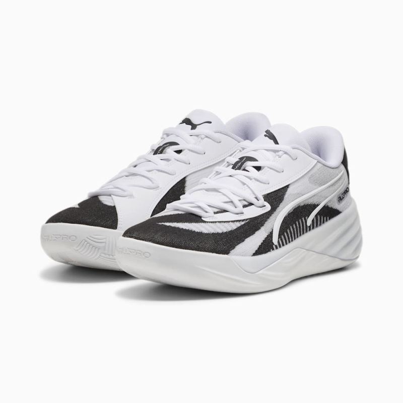 Puma | Men's All-Pro NITRO Team Basketball Shoes - White-Black