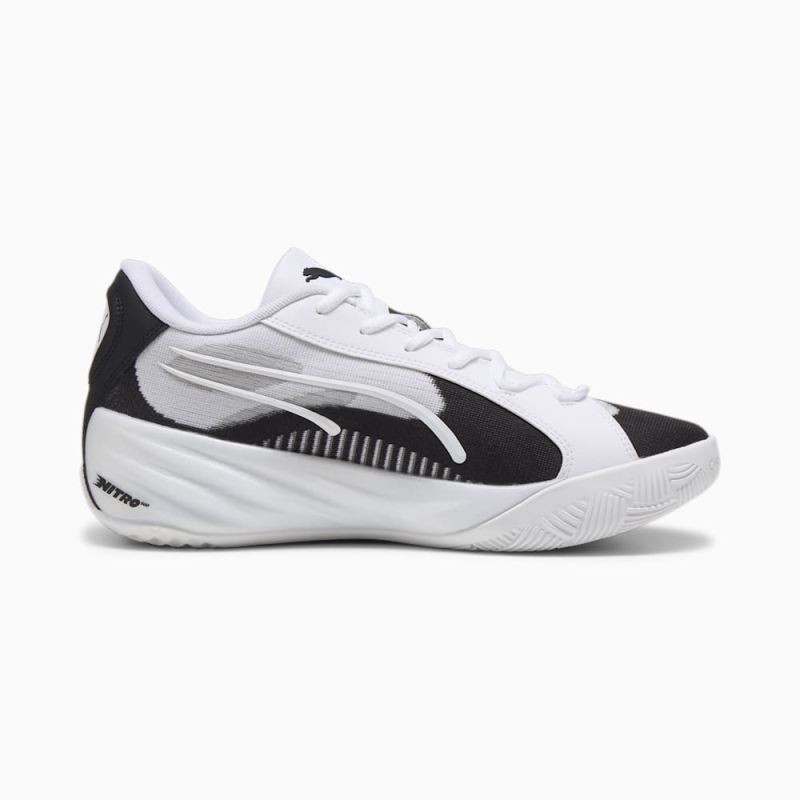 Puma | Men's All-Pro NITRO Team Basketball Shoes - White-Black