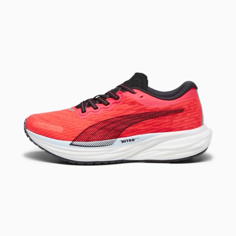 Puma | Women's Deviate NITRO 2 Running Shoes - Fire Orchid-Black-Icy Blue - Click Image to Close