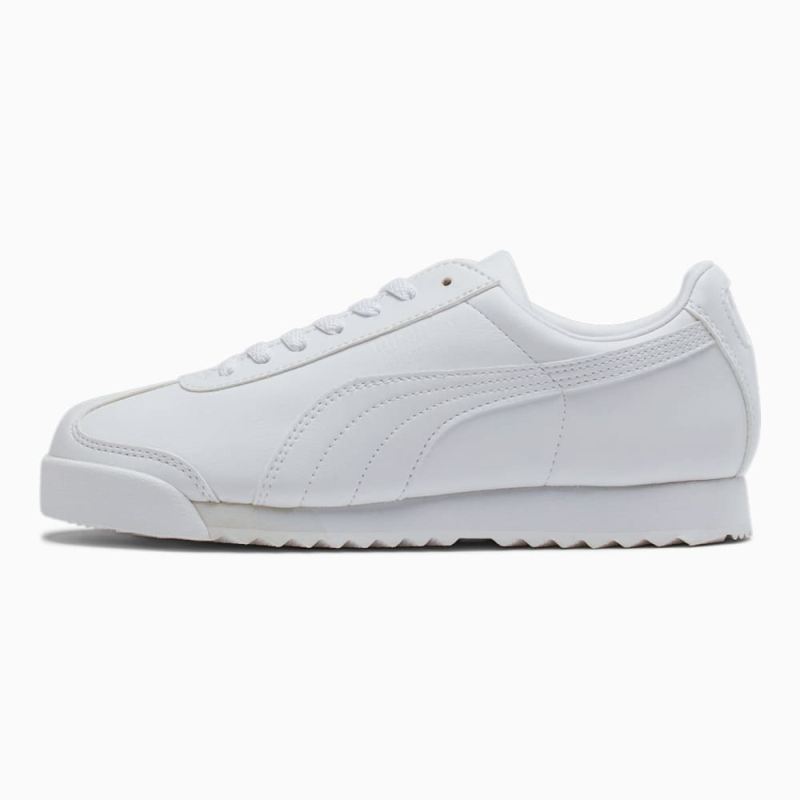 Puma | Girls Roma Basic Sneakers Big Kids - white-light gray