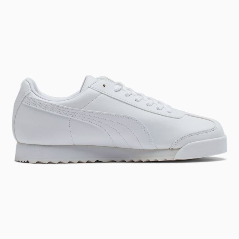 Puma | Girls Roma Basic Sneakers Big Kids - white-light gray