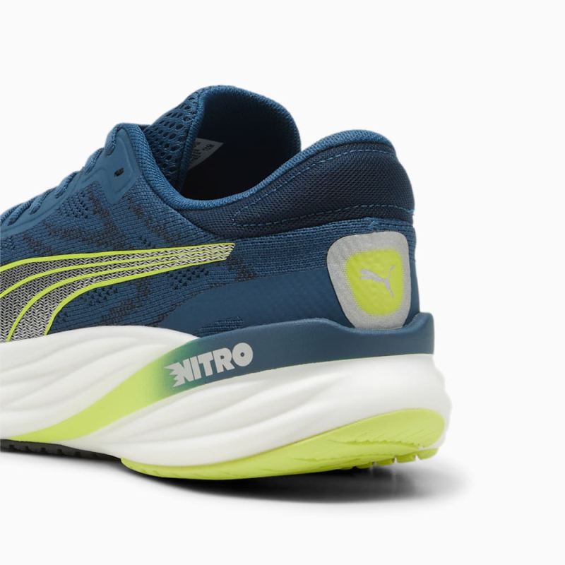 Puma | Men's Magnify NITRO 2 Running Shoes - Ocean Tropic-Black-Lime Pow