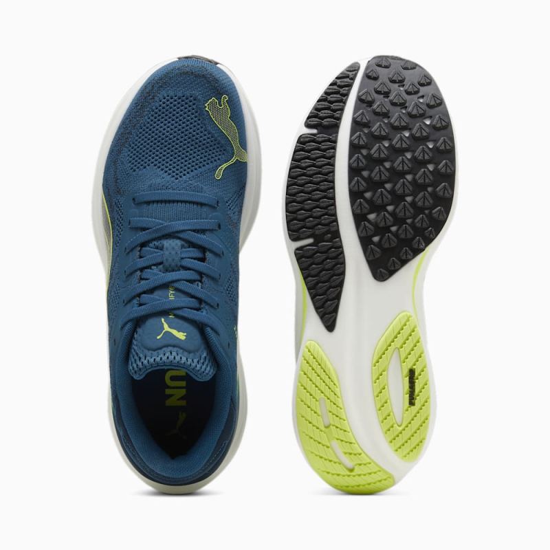 Puma | Men's Magnify NITRO 2 Running Shoes - Ocean Tropic-Black-Lime Pow