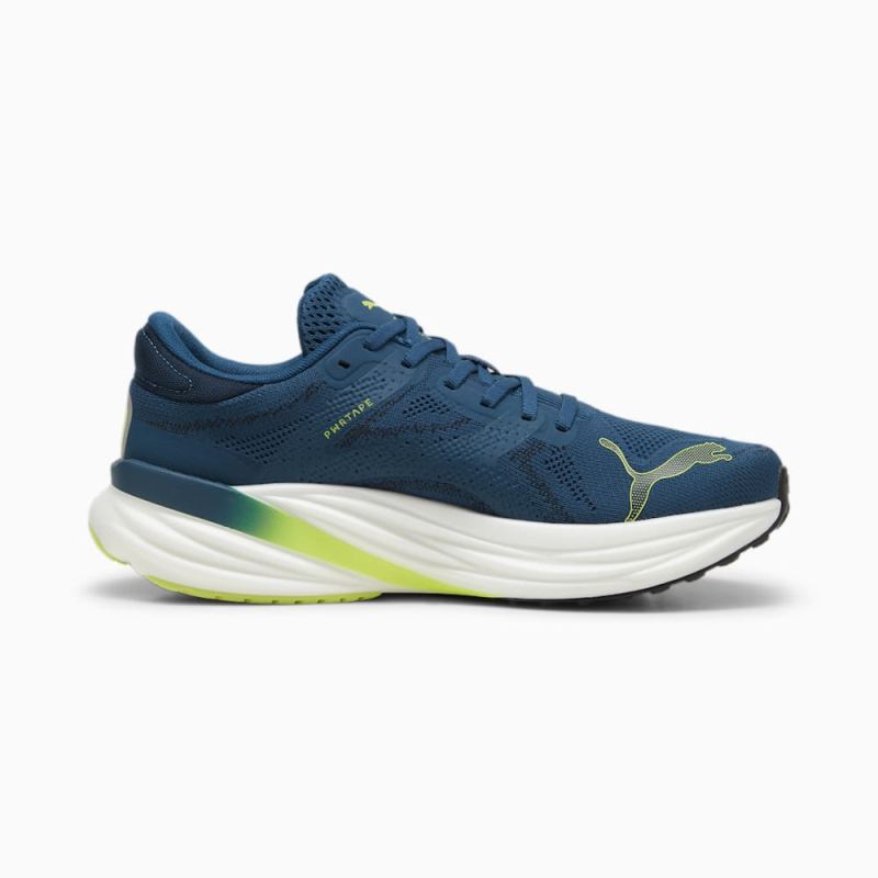 Puma | Men's Magnify NITRO 2 Running Shoes - Ocean Tropic-Black-Lime Pow