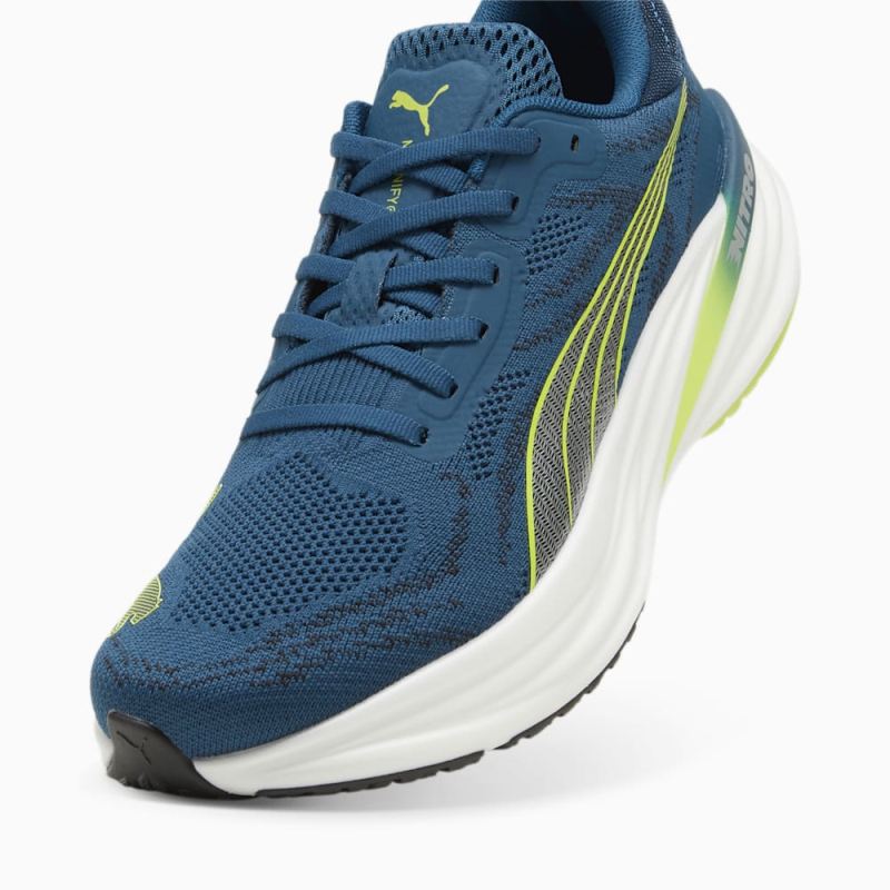 Puma | Men's Magnify NITRO 2 Running Shoes - Ocean Tropic-Black-Lime Pow