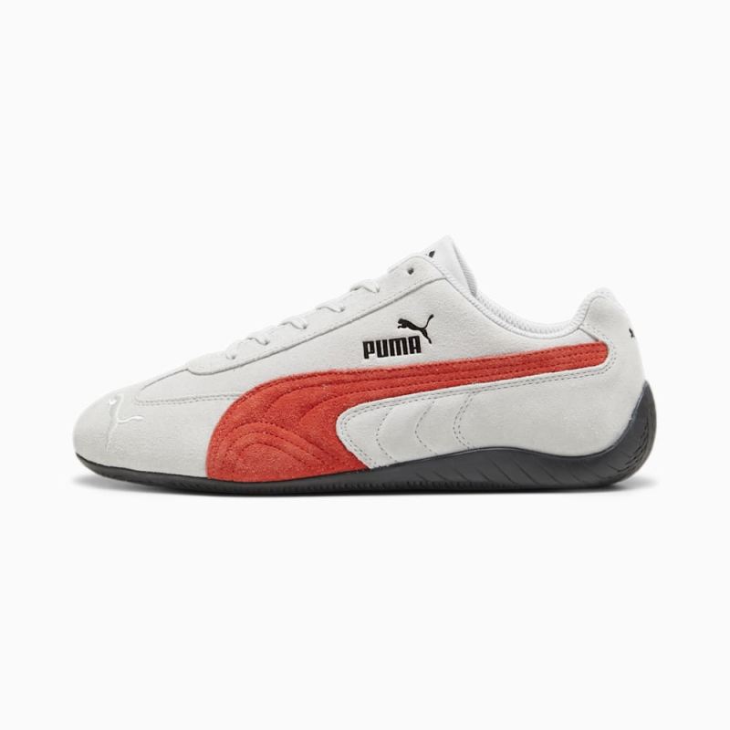 Puma | Men's Speedcat Shield SD Driving Shoes - Ash Gray-For All Time Red-Black