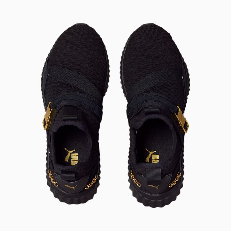 Puma | Women's Defy Mid Training Shoes - Black-Gold