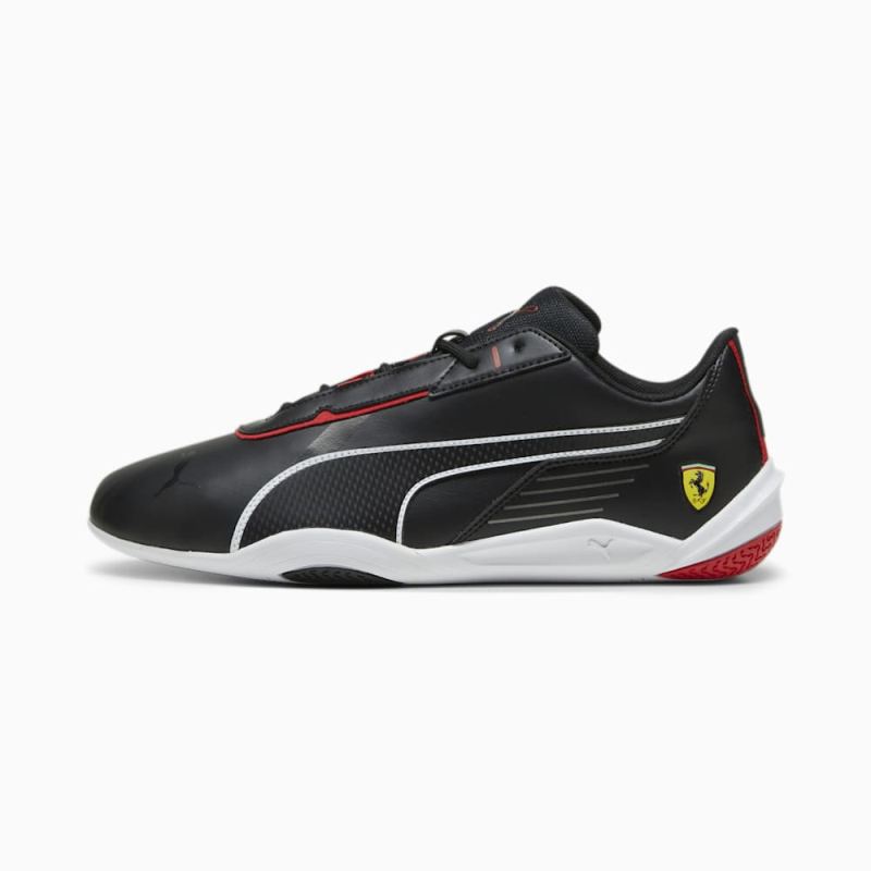 Puma | Men's Ferrari R-Cat Machina Sneakers - Black-Rosso Corsa