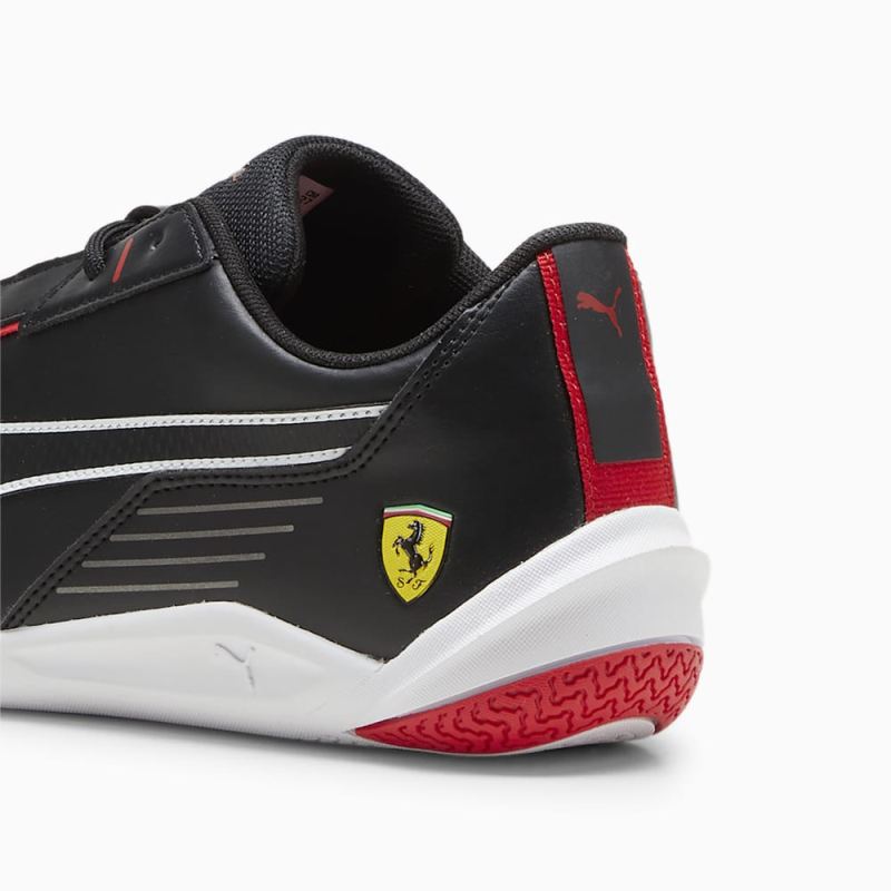 Puma | Men's Ferrari R-Cat Machina Sneakers - Black-Rosso Corsa