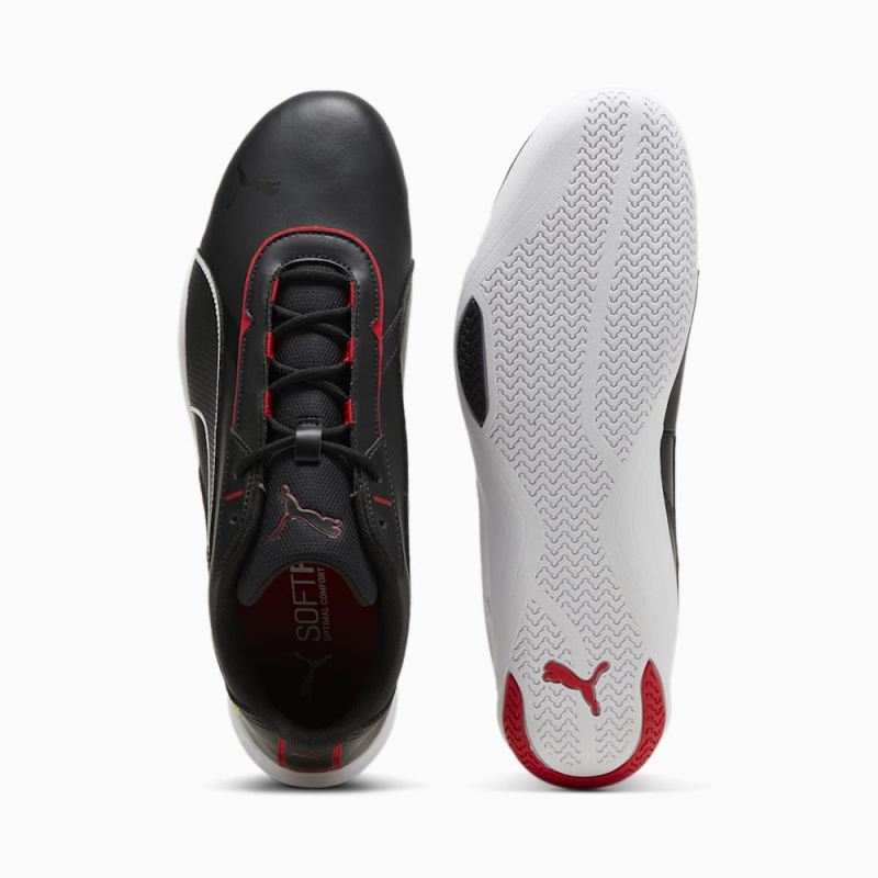 Puma | Men's Ferrari R-Cat Machina Sneakers - Black-Rosso Corsa