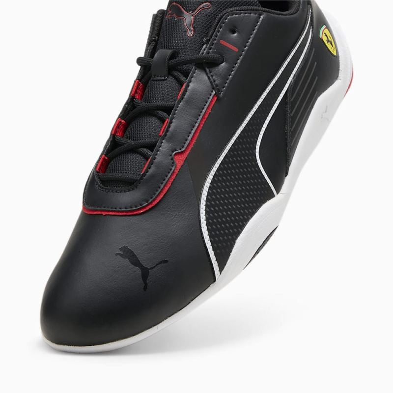 Puma | Men's Ferrari R-Cat Machina Sneakers - Black-Rosso Corsa