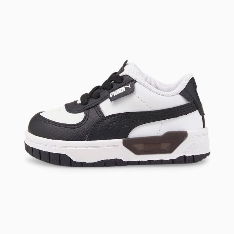 Puma | Girls Cali Dream Leather Toddlers Shoes - White-Black