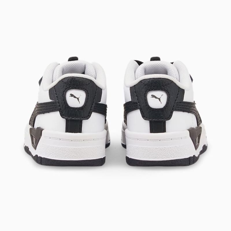 Puma | Girls Cali Dream Leather Toddlers Shoes - White-Black