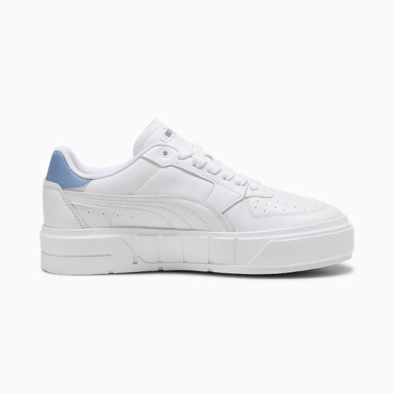 Puma | Women's Cali Court Leather Sneakers - White-Zen Blue