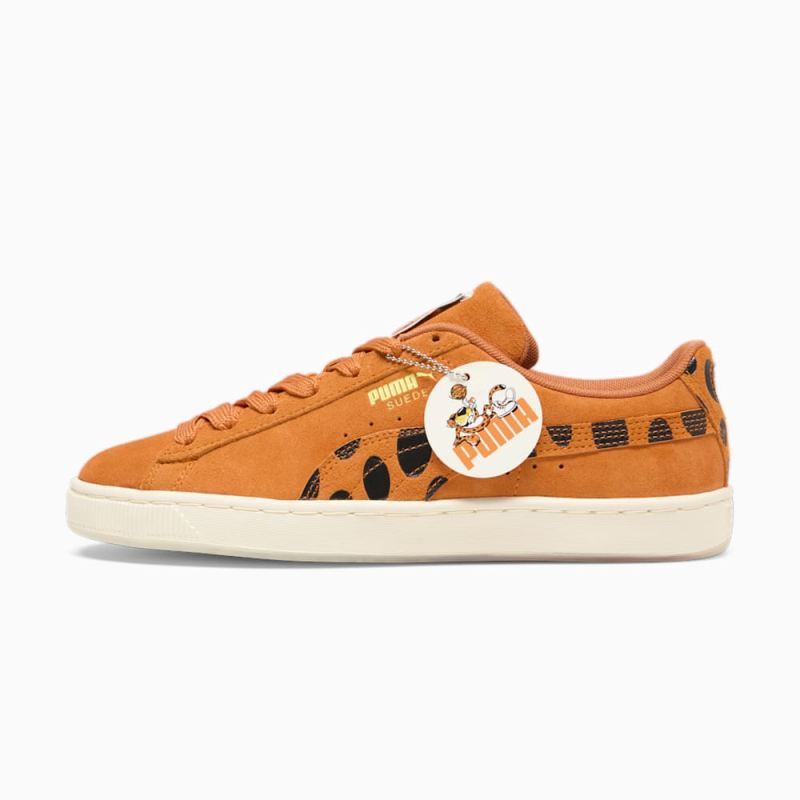 Puma | Men's x CHEETOS Suede Sneakers - Rickie Orange-For All Time Red-Warm White