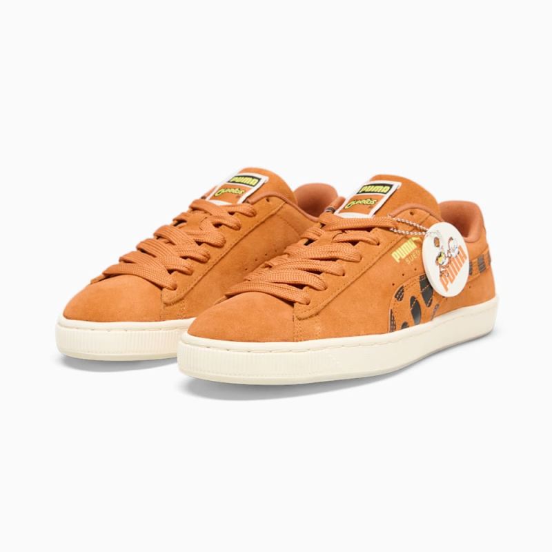 Puma | Men's x CHEETOS Suede Sneakers - Rickie Orange-For All Time Red-Warm White