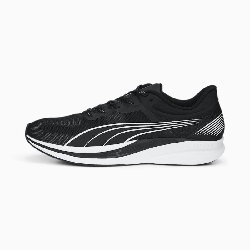 Puma | Men's Redeem Profoam Running Shoes - Black-White - Click Image to Close