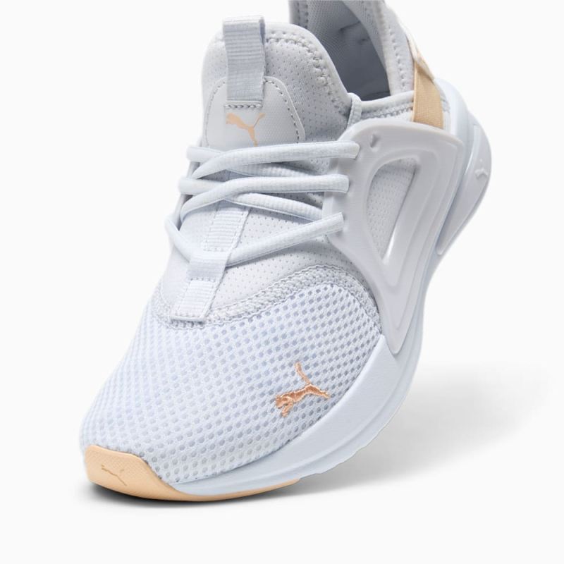 Puma | Women's Softride Enzo Evo Running Shoes - Silver Mist-Peach Fizz