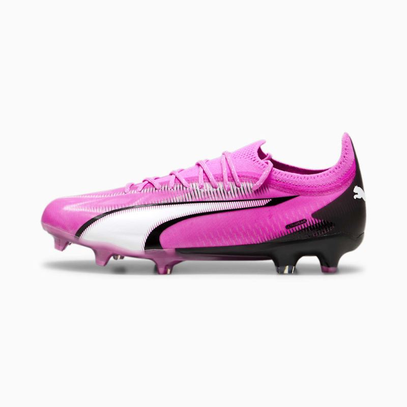 Puma | Men's ULTRA ULTIMATE FG/AG Soccer Cleats - Poison Pink-White-Black