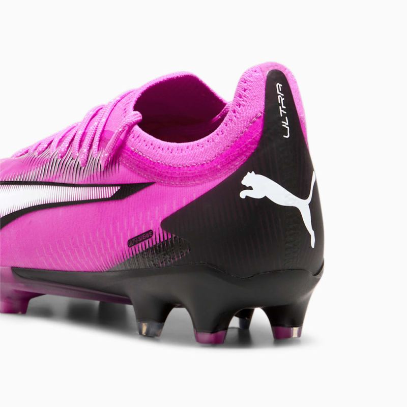 Puma | Men's ULTRA ULTIMATE FG/AG Soccer Cleats - Poison Pink-White-Black