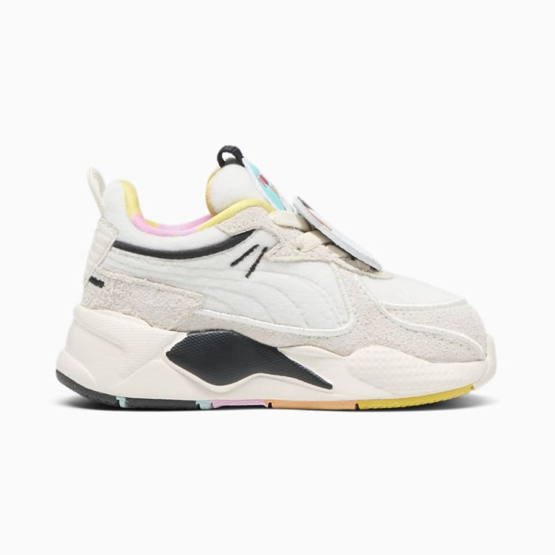 Puma | Girls Puma | Girls x SQUISHMALLOWS RS-X Cam Toddlers Sneakers - Warm White-Alpine Snow-Lemon Meringue