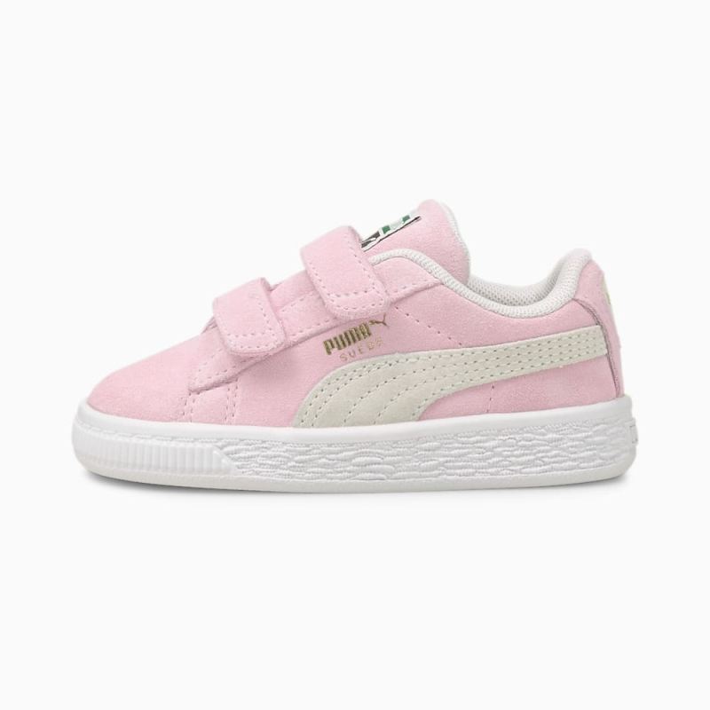 Puma | Boys Suede Classic XXI AC Toddler Shoes - Pink Lady-White - Click Image to Close