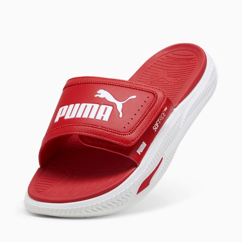 Puma | Men's SoftridePro 24 V Slides - For All Time Red-White