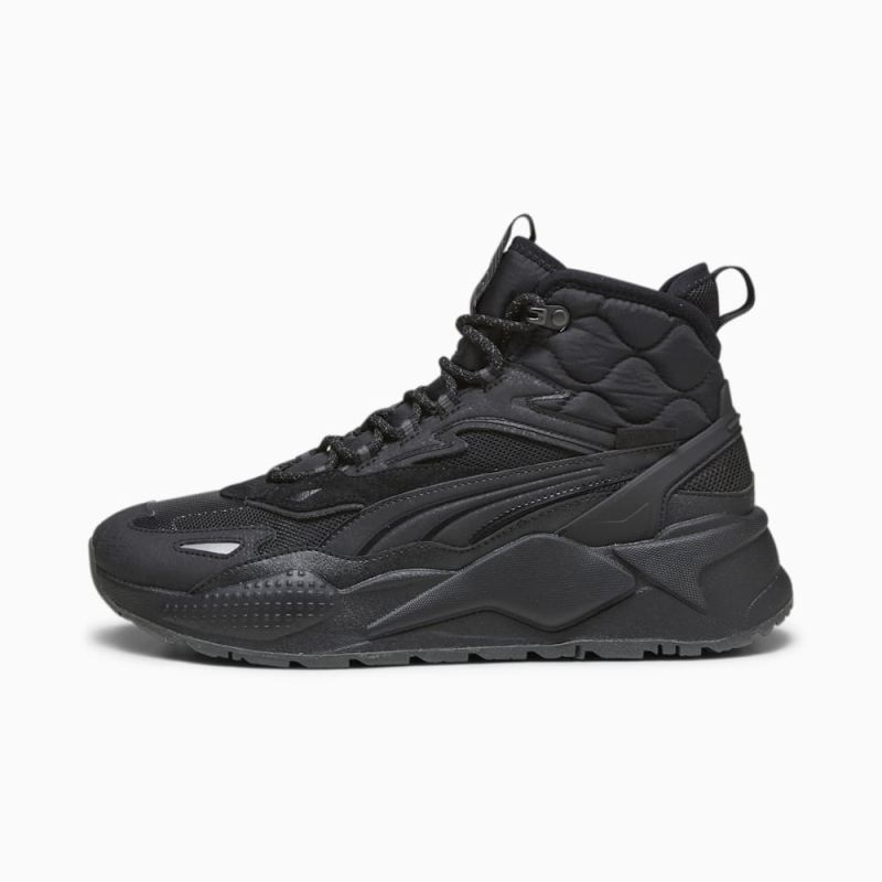 Puma | Men's RS-X Hi Sneakers - Black-Shadow Gray