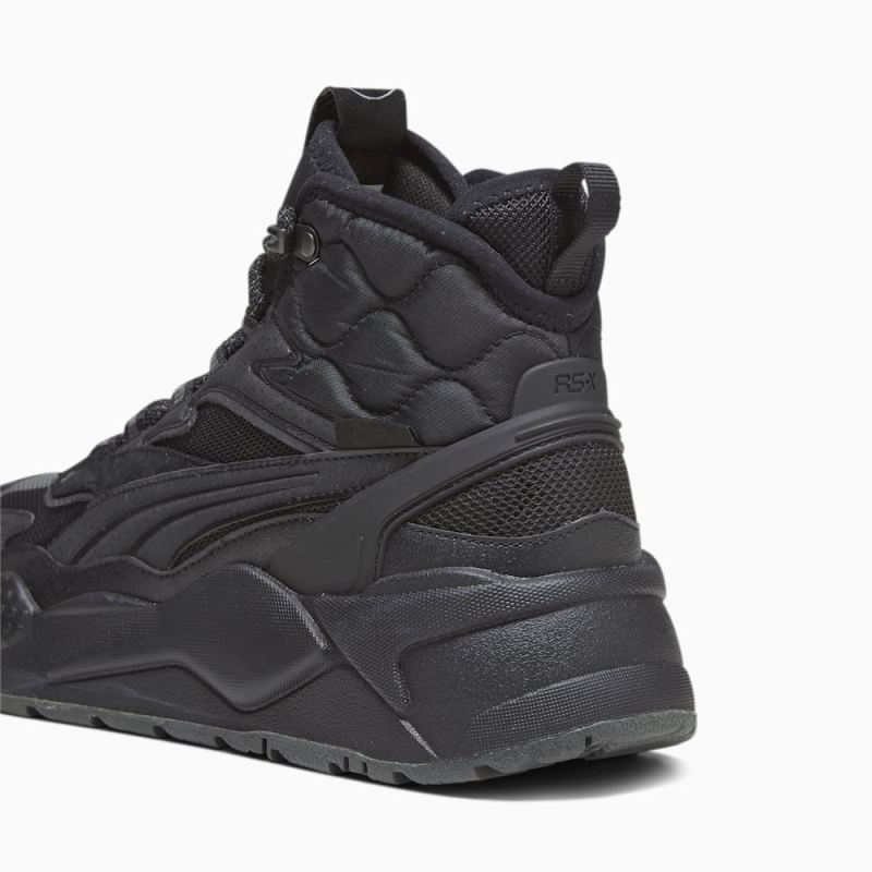 Puma | Men's RS-X Hi Sneakers - Black-Shadow Gray