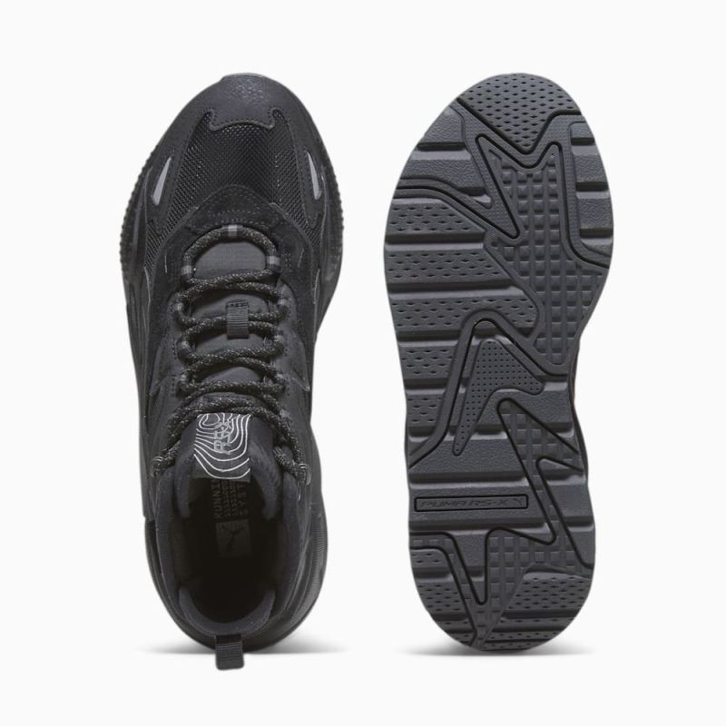 Puma | Men's RS-X Hi Sneakers - Black-Shadow Gray