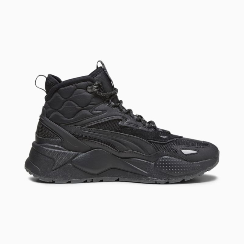 Puma | Men's RS-X Hi Sneakers - Black-Shadow Gray