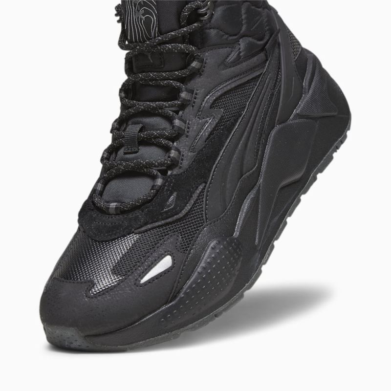 Puma | Men's RS-X Hi Sneakers - Black-Shadow Gray