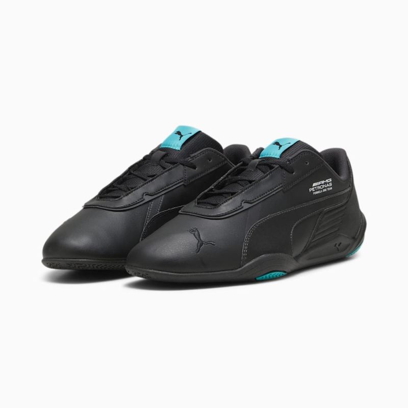 Puma | Men's Mercedes AMG-Petronas F1 R-Cat Machina Unisex Shoes - Black-Sheen Green