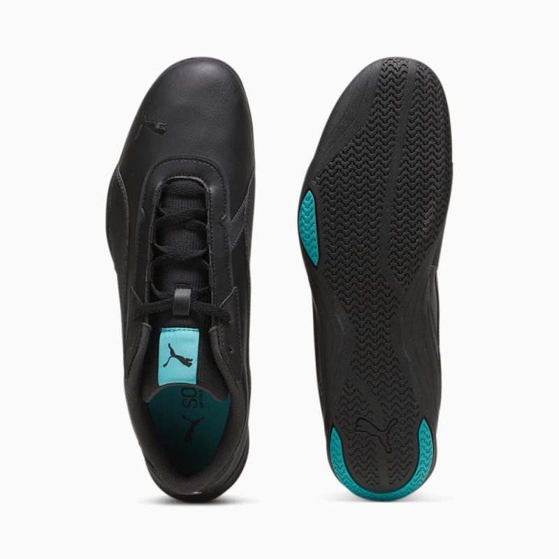 Puma | Men's Mercedes AMG-Petronas F1 R-Cat Machina Unisex Shoes - Black-Sheen Green