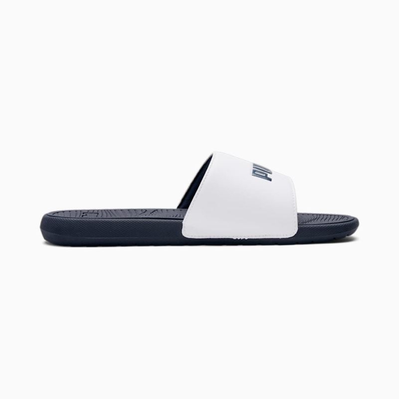 Puma | Men's Cool Cat 2.0 Slides - White-Parisian Night-Red