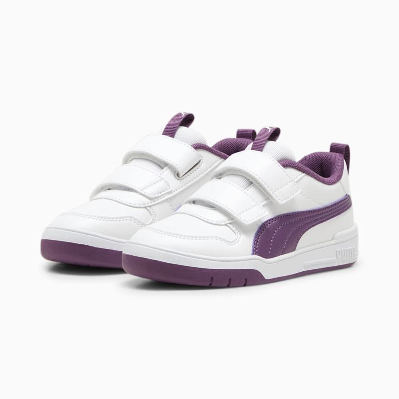 Puma | Boys Multiflex SL V Little Kids Sneakers - White-Crushed Berry