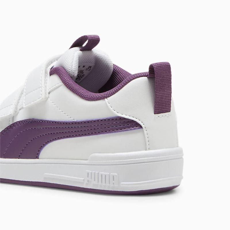 Puma | Boys Multiflex SL V Little Kids Sneakers - White-Crushed Berry