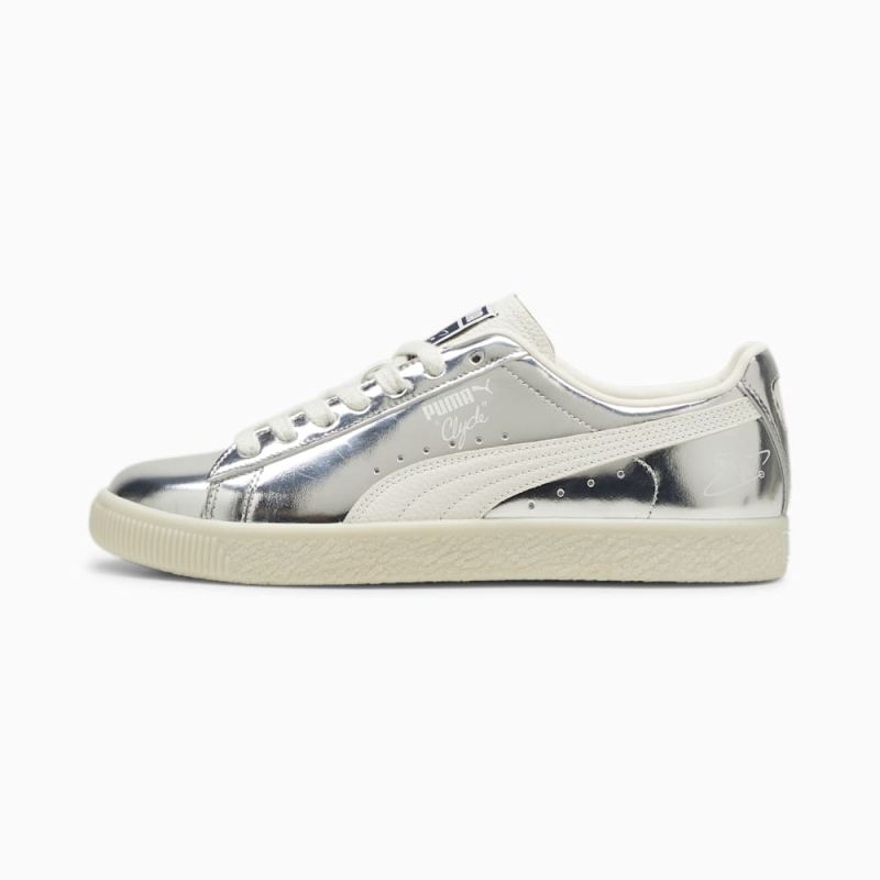 Puma | Women's Clyde 3024 Sneakers - Silver-Warm White