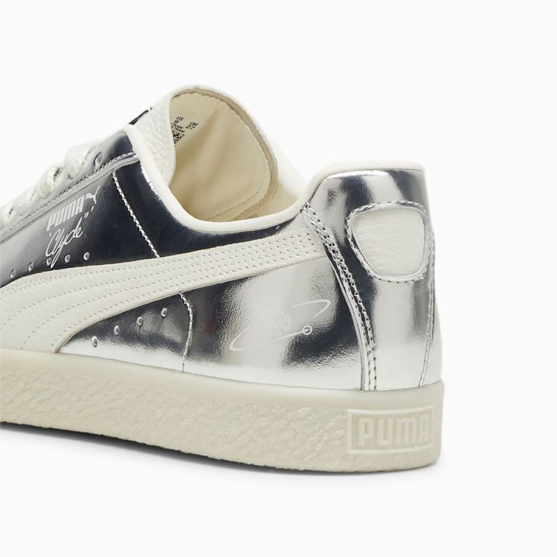 Puma | Women's Clyde 3024 Sneakers - Silver-Warm White