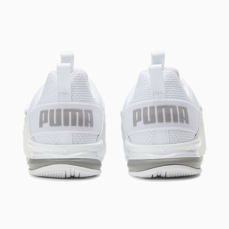 Puma | Men's Axelion Refresh Running Shoes - White-Silver