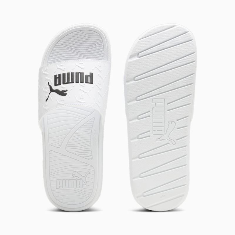 Puma | Men's Cool Cat 2.0 Superlogo Sandals - White-Black