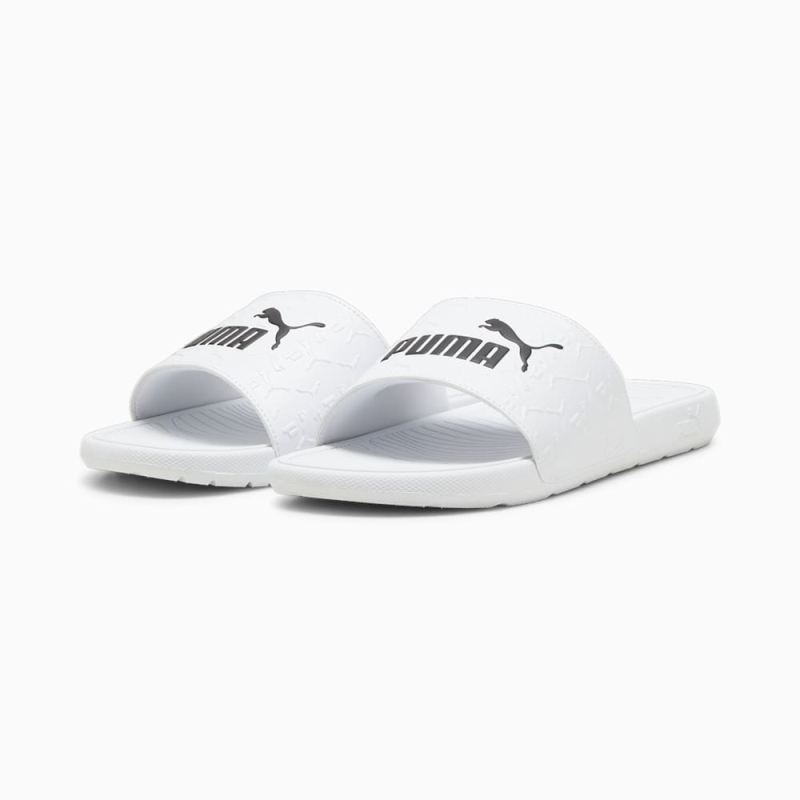 Puma | Men's Cool Cat 2.0 Superlogo Sandals - White-Black